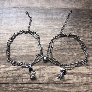 Astronaut Couples Bracelets Unisex (2pcs).